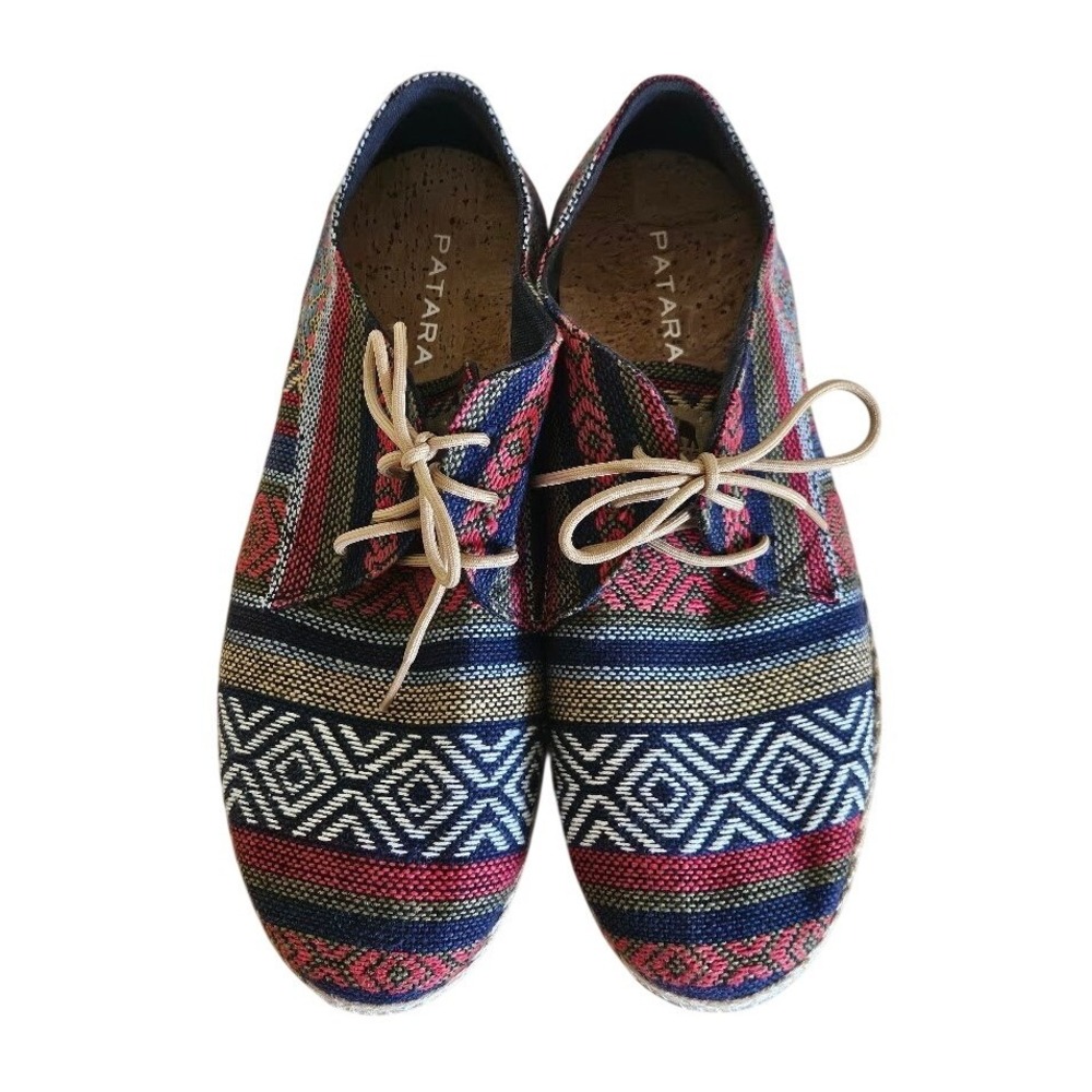 Patara Chiang Mai Nomad Derby Sneakers Mens Size 10 Western Aztec Casual